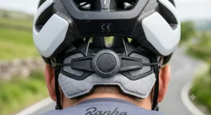 Close-up diagram of a budget road cycling helmet showing the official CE EN 1078 safety certification label inside.