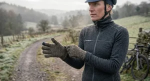 Heavyweight deep winter cycling base layer with extended cuffs and thumb loops for maximum insulation.