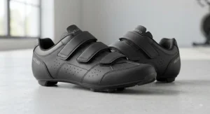 Traditional three-strap affordable road cycling shoes designed for secure fit and daily training