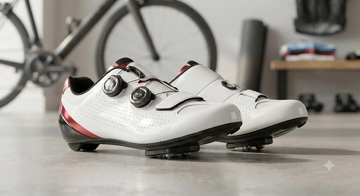 Professional SPD-SL road cycling shoes designed for high-performance racing