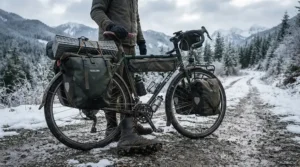 Preparing a touring bike for a long-distance expedition using the best SPD cleats and heavy-duty footwear