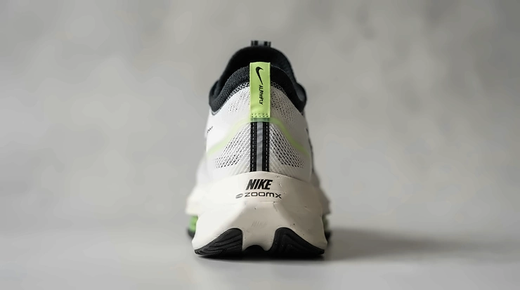 Rear view highlighting the reinforced heel cup and supportive heel pad of budget BOA road shoes